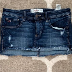 Hollister Distressed Denim Skirt